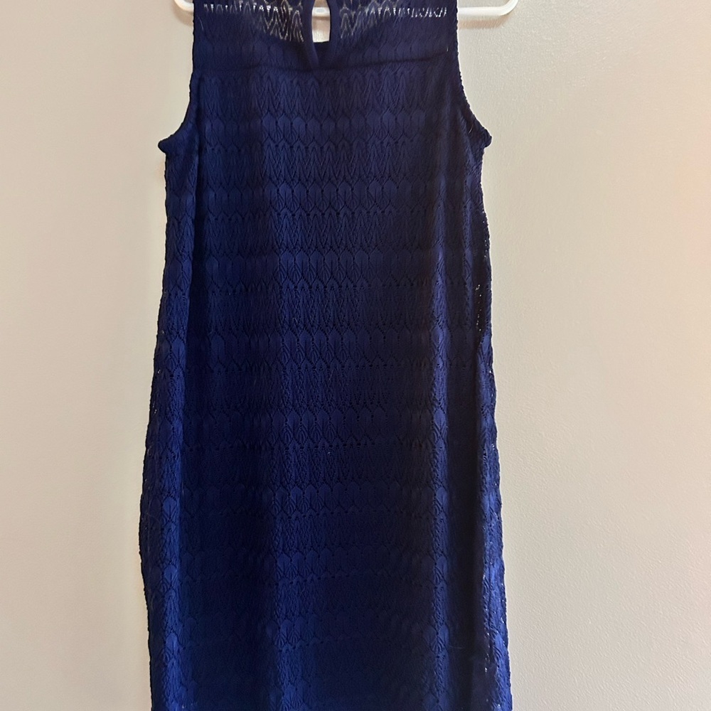 Red and Navy Kids Dress Set - Picture 4 of 8